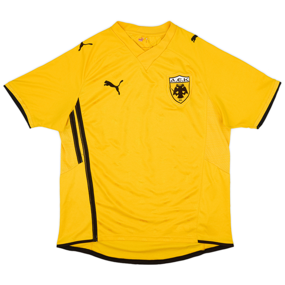 2009-10 AEK Athens Home Shirt - 7/10 - (L)