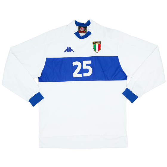 1998-00 Italy Away L/S Shirt #25 - 5/10 - (L)