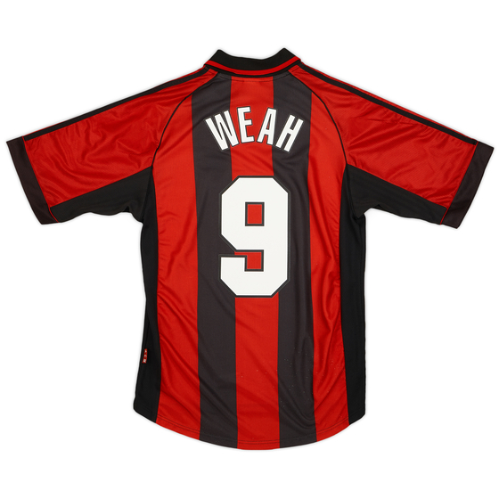 1998-00 AC Milan Home Shirt Weah #9 - 8/10 - (S)
