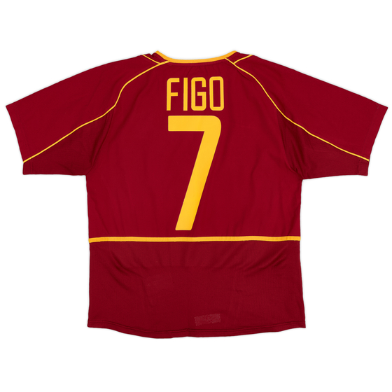 2002-04 Portugal Home Shirt Figo #7 - 7/10 - (S)