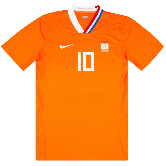 2008 Holland Olympics Match Issue Home Shirt Sibon #10