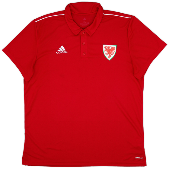 2021-22 Wales adidas Polo Shirt - 9/10 - (XL)