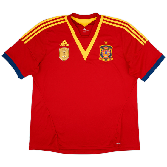 2013 Spain Confederation Cup Home Shirt - 9/10 - (XXL)