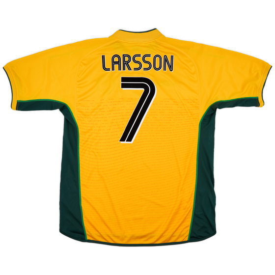2002-03 Celtic Away Shirt Larsson #7 - 9/10 - (XL)