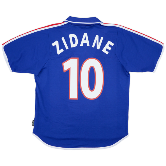 2000-02 France Home Shirt Zidane #10 - 9/10 - (L)