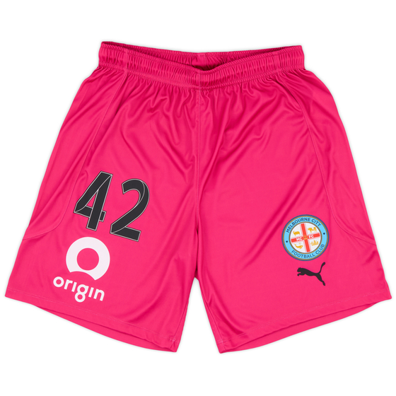 2021-22 Melbourne City Match Issue GK Shorts # - 5/10