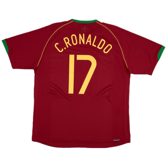 2006-08 Portugal Home Shirt C.Ronaldo #17 - 7/10 - (XL)