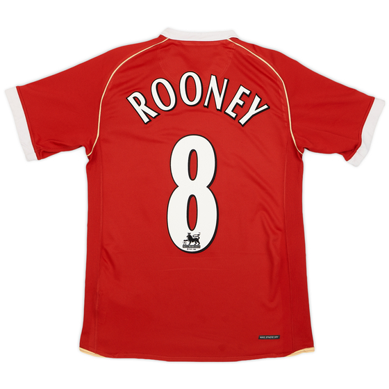 2006-07 Manchester United Home Shirt Rooney #8 - 8/10 - (S)