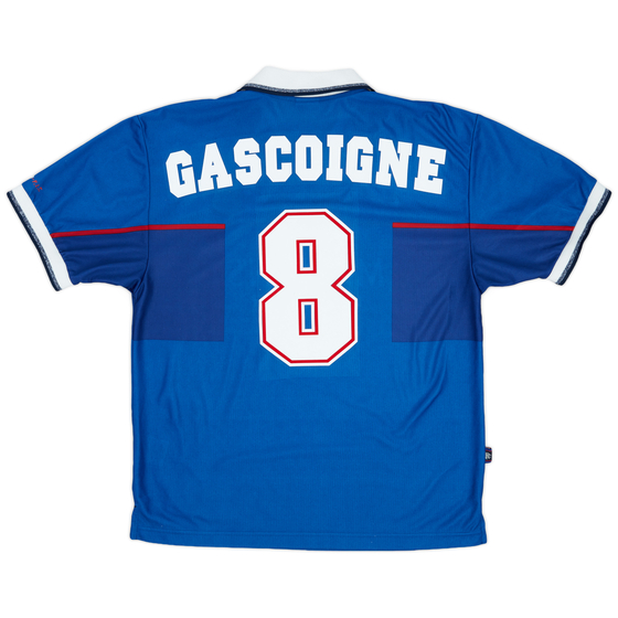 1997-99 Rangers Home Shirt Gascoigne #8 - 9/10 - (M)