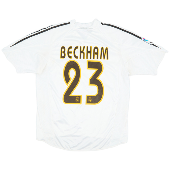 2004-05 Real Madrid Home Shirt Beckham #23 - 5/10 - (L)
