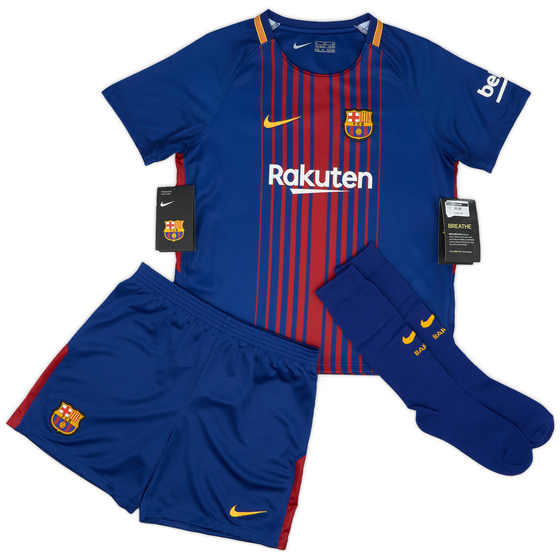 2017-18 Barcelona Home Full Kit (Little Kids)