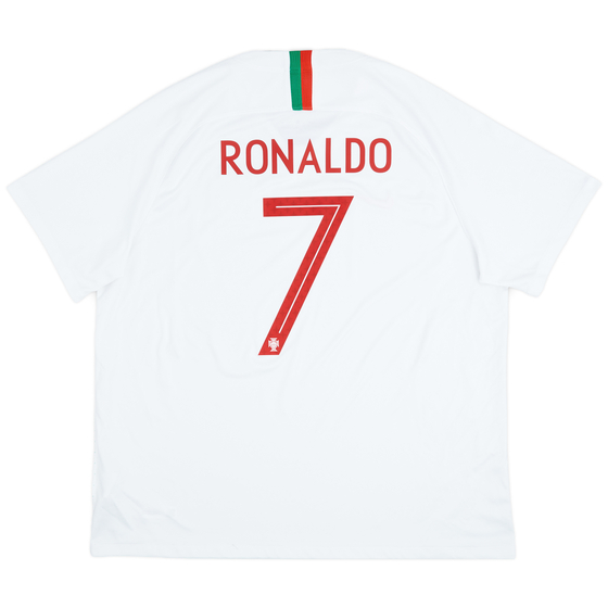 2018-19 Portugal Away Shirt Ronaldo #7 - 8/10 - (XXL)