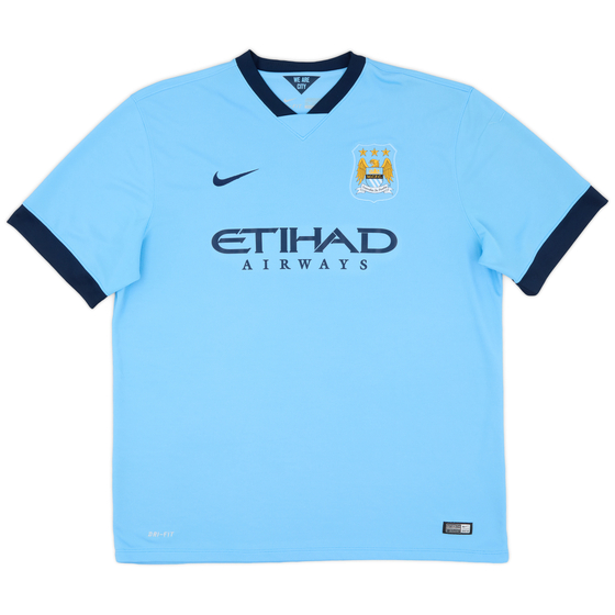 2014-15 Manchester City Home Shirt - 9/10 - (XXL)
