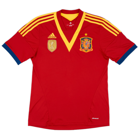 2013 Spain Confederation Cup Home Shirt - 9/10 - (S)