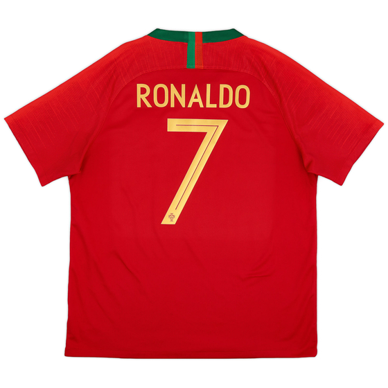 2018-19 Portugal Home Shirt Ronaldo #7 - 8/10 - (XL)
