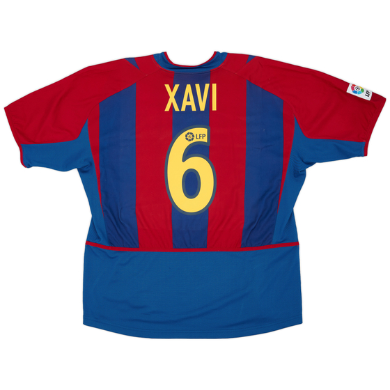 2002-03 Barcelona Home Shirt Xavi #6 - 6/10 - (XL)