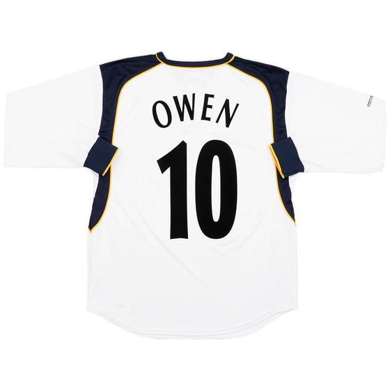 2001-03 Liverpool Away L/S Shirt Owen #10 - 9/10 - (M)
