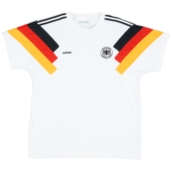 1992-94 Germany adidas Cotton Tee R.Klumpp - 9/10 - (XL.Boys)