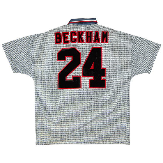 1995-96 Manchester United Away Shirt Beckham #24 - 6/10 - (XL)