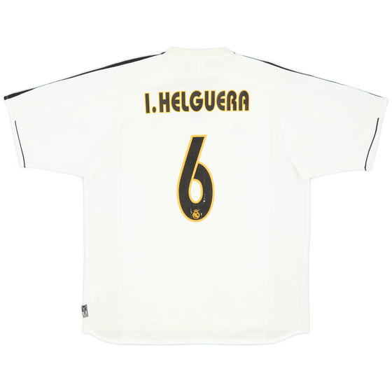 2003-04 Real Madrid Home Shirt l.Helguera #6 - 5/10 - (XL)