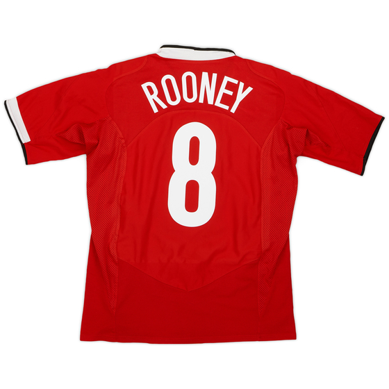 2004-06 Manchester United Home Shirt Rooney #8 - 7/10 - (M)