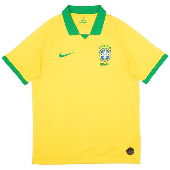 2019-20 Brazil Home Shirt - 8/10 - (L)