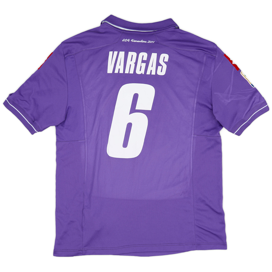 2011-12 Fiorentina Home Shirt Vargas #6 - 8/10 - (XXL)