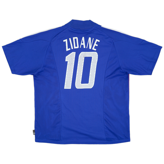 2002-04 France Home Shirt Zidane #10 - 7/10 - (XL)