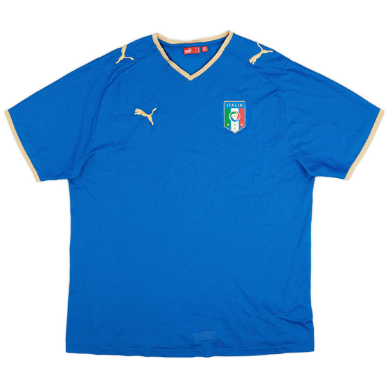 2007-08 Italy Basic Home Shirt - 9/10 - (XL)