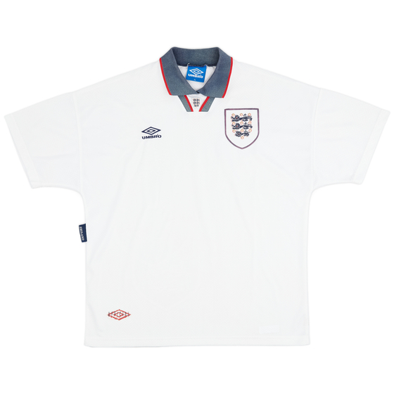 1993-95 England Home Shirt - 7/10 - (XL)