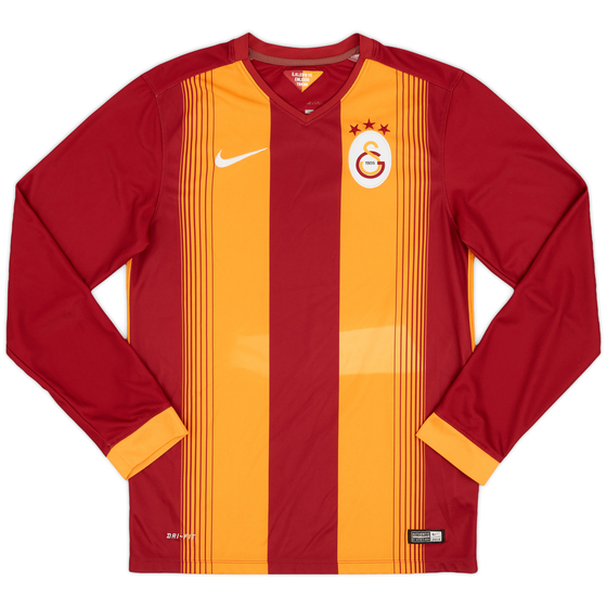 2014-15 Galatasaray Home L/S Shirt - 9/10 - (S)