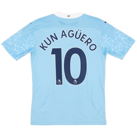 2020-21 Manchester City Player Issue Home Shirt Kun Agüero #10 (S)