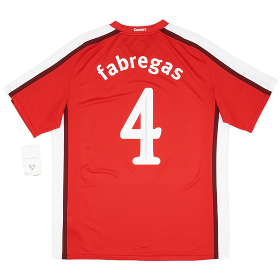 2008-10 Arsenal Home Shirt Fabregas #4 (L)