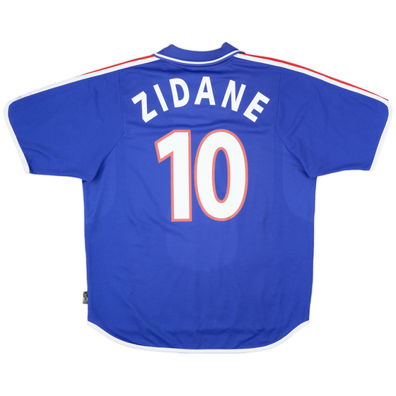 2000-02 France Home Shirt Zidane #10 - 7/10 - (XL)