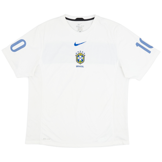 2010-11 Brazil Nike Training Shirt - 9/10 - (XL)