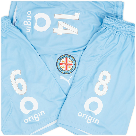 2021-22 Melbourne City Player Issue Home Shorts # - 3/10