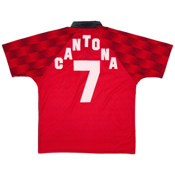 1996-98 Manchester United Home Shirt Cantona #7 - 8/10 - (L)