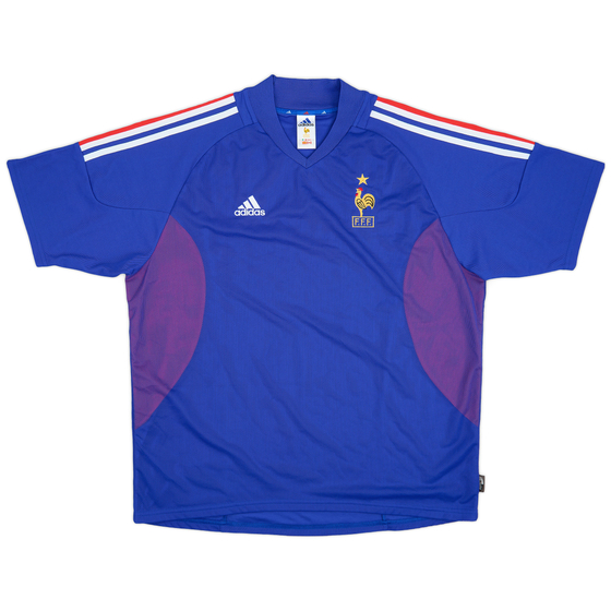2002-04 France 'Signed' Home Shirt - 9/10 - (XL)