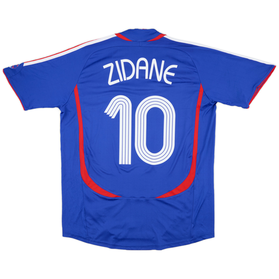 2006-07 France Home Shirt Zidane #10 - 5/10 - (L)