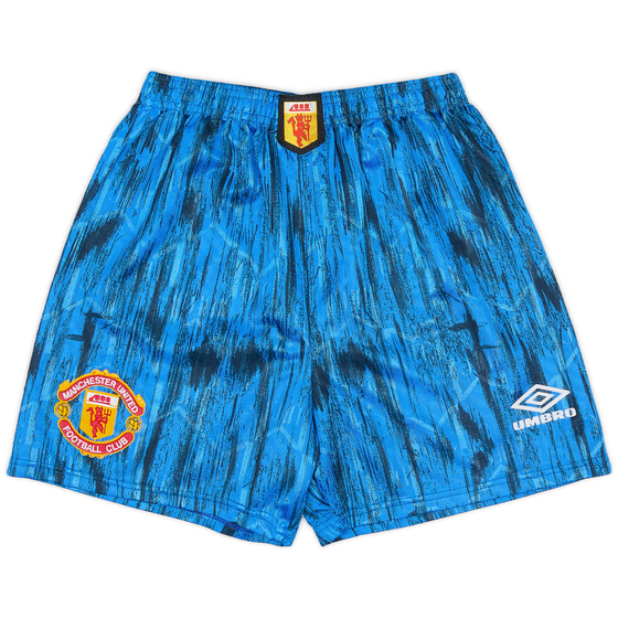 1992-93 Manchester United Away Shorts - 9/10 - (L.Boys)