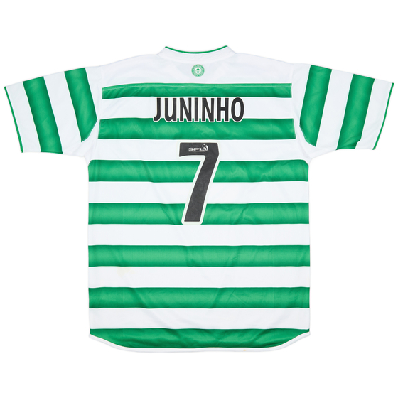 2003-04 Celtic Home Shirt Juninho #7 - 9/10 - (L)