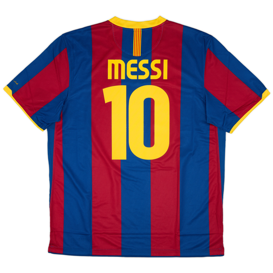 2010-11 Barcelona Authentic Home Shirt Messi #10 (XL)