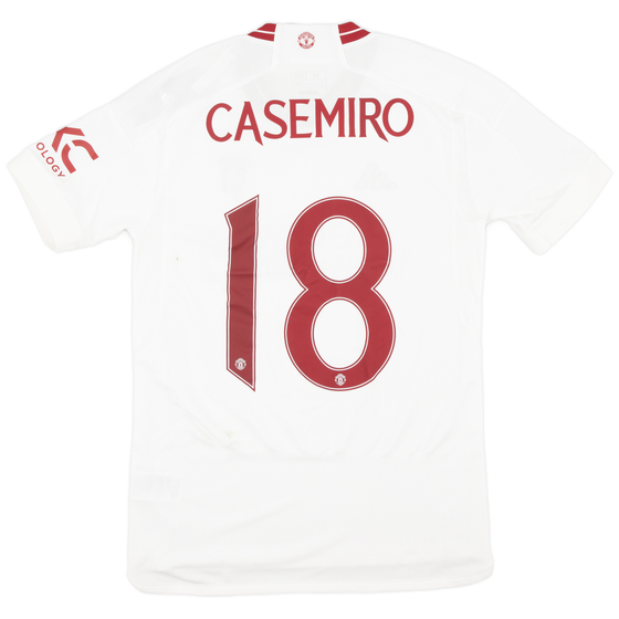 2023-24 Manchester United Third Shirt Casemiro #18 (XS)