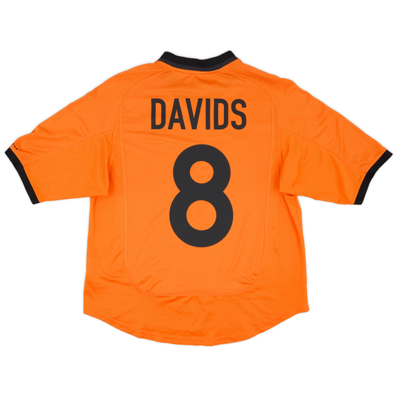 2000-02 Netherlands Home Shirt Davids #8 - 8/10 - (M)