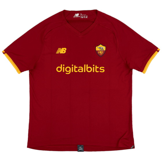2021-22 Roma Home Shirt - 8/10 - (L)