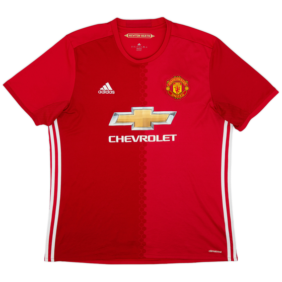 2016-17 Manchester United Home Shirt - 7/10 - (XL)