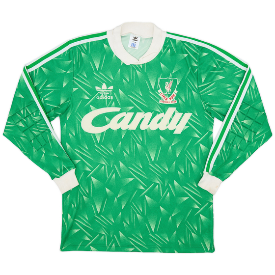 1989-91 Liverpool GK Shirt - 9/10 - (S)
