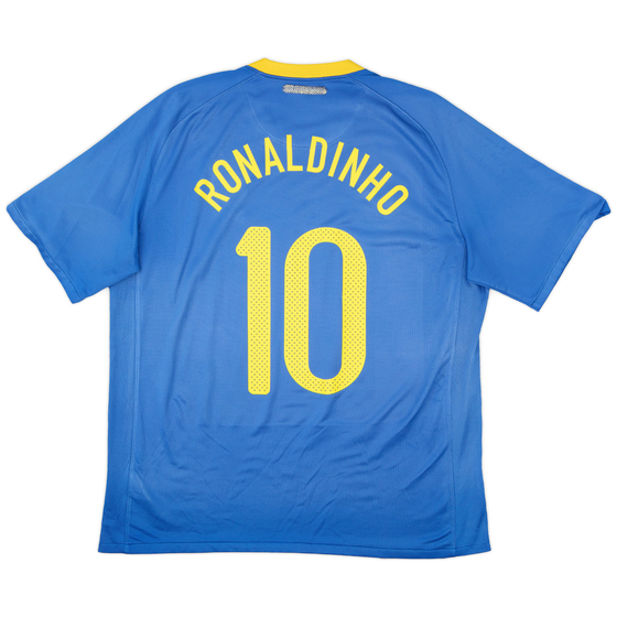 2010-11 Brazil Away Shirt Ronaldinho #10 - 8/10 - (XL)