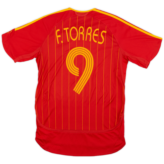 2006-08 Spain Home Shirt Torres #9 - 8/10 - (S)