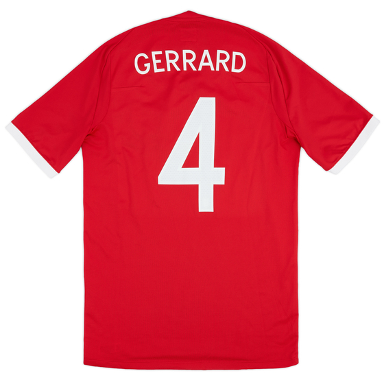 2010-11 England 'South Africa' Away Shirt Gerrard #4 - 8/10 - (M)
